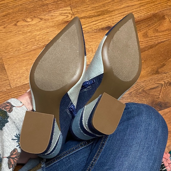 Patchwork Ankle Boots - Blue mix print - Picture 5 of 8